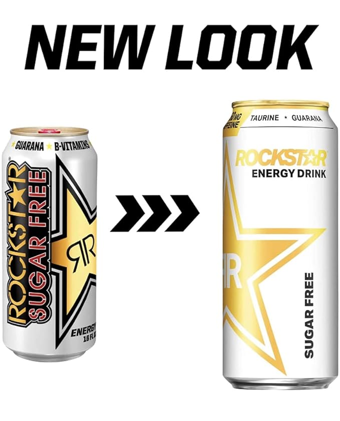 Rockstar Sugar Free Energy Drink 16 Ounce (8 Cans)