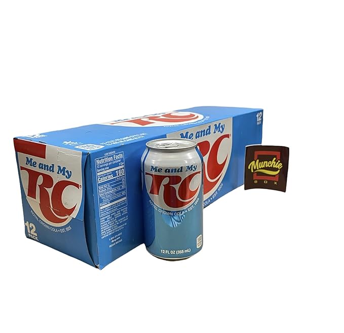RC Royal Crown Cola Reserve - Munchie Box Stash - Cans or Bottles (Pack of (12) 12 Oz Cans)