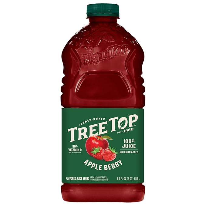 Tree Top Apple Berry Juice 64 Fl Oz (Pack of 8)
