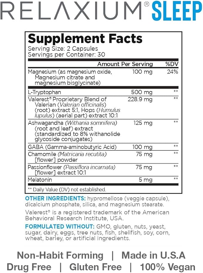 Relaxium Sleep &amp Joint Relief Bundle Melatonin &amp Ashwagandha Sleep Aid + CurcuTame &amp Glucosamine Chondroitin 60 Capsules Each Drug-Free Support for Sleep &amp Joint Health