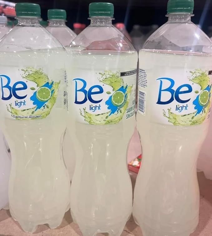 4 x be light limon flavored water zero calorie zero sugar