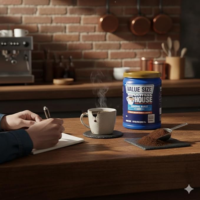 Original Roast Ground Coffee Medium Roast Coffee Smooth &amp Rich Arabica Blend Fresh Roasted Coffee Powder Value Size Canister Premium Breakfast Coffee for Drip Coffee Maker French Press Pour