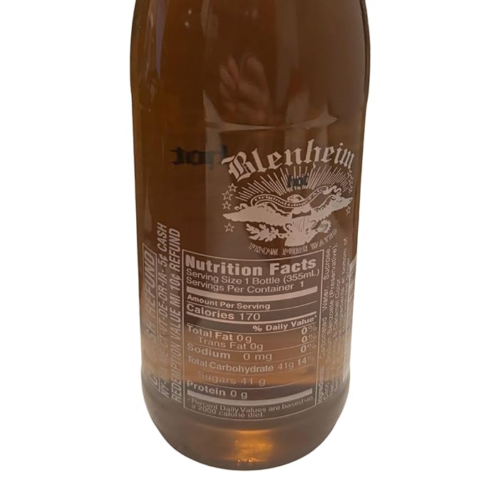 Blenheim Ginger Ale 12oz Bottle - Hot Flavor - 6 Pack