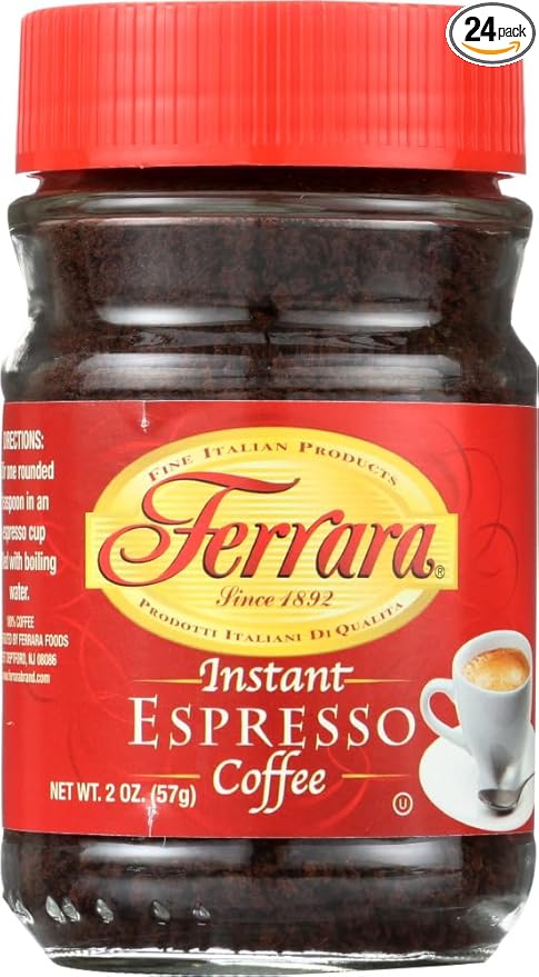 Ferrara Instant Espresso Coffee 2 Ounce (Pack of 24) by Ferrara