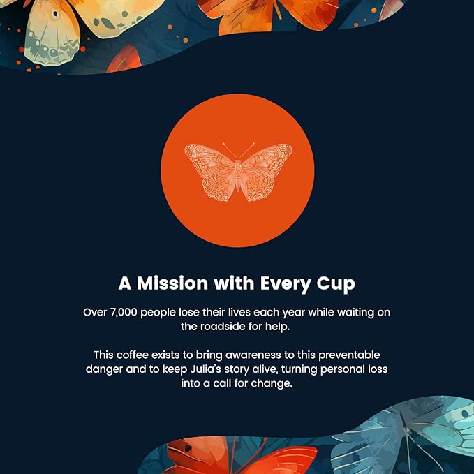 Love This for Us! Coffee - He’s So Hazelnut! - Hazelnut Flavored Coffee - Medium Roast with Nutty Smooth Taste - Brew Created in Memory of Julia for Roadside Safety Awareness - Ground Coffee - 12oz