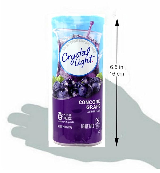 Crystal Light Concord Grape 12-Quart Canister Canister (Pack Of 5)