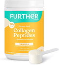 Further Food Vanilla Collagen Peptides Powder with Tremella Mushroom – 100% Grass-Fed Hydrolyzed Type 1 &amp 3 20g of Collagen per Serving Supports Skin Hair Nails &amp Joints 22.22 Oz