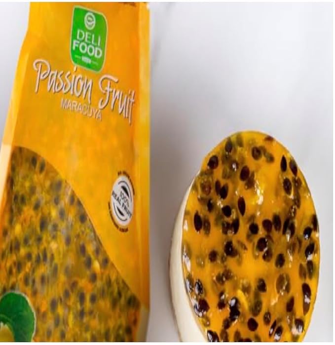 MNPassion Fruit Pulp 100% Fruit No Added Sugar – Maracuya For Smoothies &amp Desserts Cocktails Drinks Sugar free 2 Pack (16 oz Each)