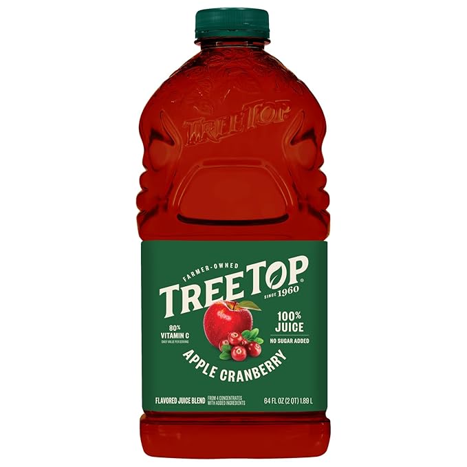 Tree Top Apple Cranberry Juice 64 Fl Oz (Pack of 8)