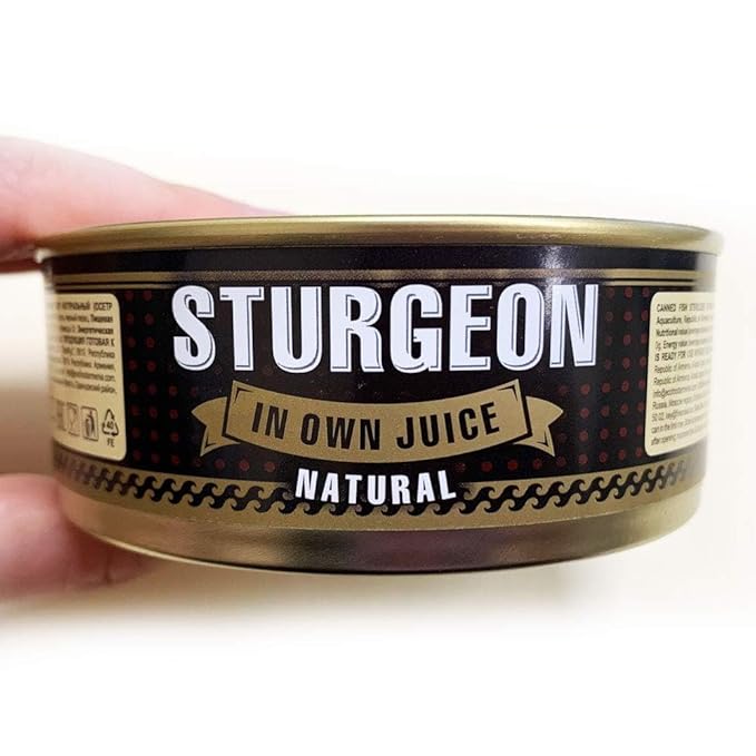 Sturgeon in Own Natural Juice by EcoFood (Pack of 3) 8.5 oz | 240 g