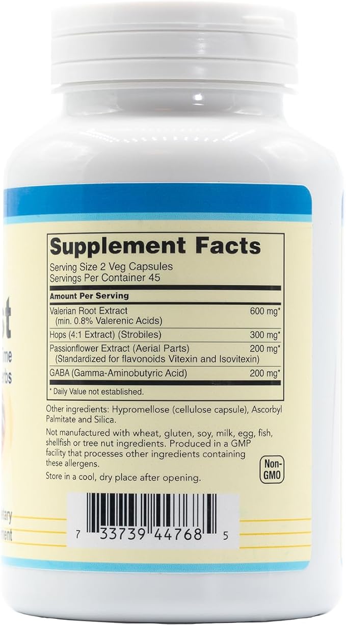 SleepBest - Night Time Herbs Sleep Support Supplement 90 Veg Capsules from