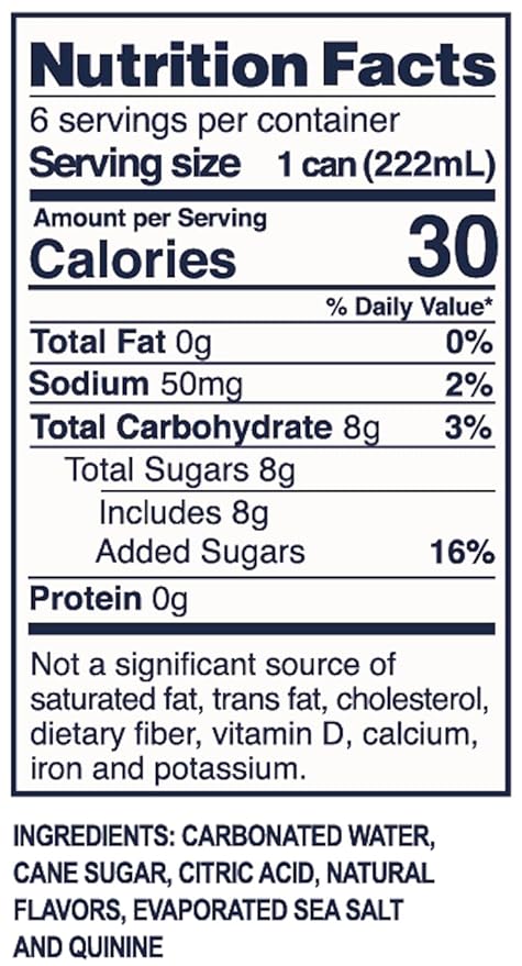 So-Nic Club Soda + Tonic by Regatta Craft Mixers All-Natural Ingredients Gluten-Free Non-GMO Case of 24 7.5oz Sleek Mini Cans