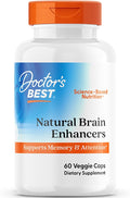 Doctors Best Natural Brain Enhancers with AlphaSize + SerinAid Supports Memory &amp Attention Non-GMO Gluten Free Vegan 60 Veggie Caps