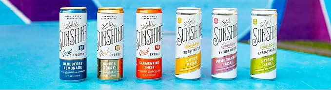 Sunshine Beverages LLC Good Energy Drink Blueberry Lemonade 12 Fl Oz