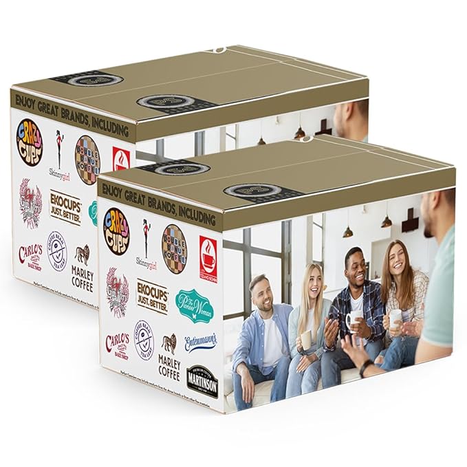 Perfect Samplers Coffee Pod Variety Pack Dark Roast &amp Bold Flavors Single Serve Cups for Keurig K Cup Machines - Robust Assortment 80 Count