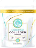 Faster Way - Collagen Peptides - 12g Hydrolyzed Collagen + 11g Protein Per Serving - Hair Skin &amp Nails - Amino Acids - Grass-Fed - Sugar Gluten &amp Dairy Free - Non-GMO -Unflavored Powder -30