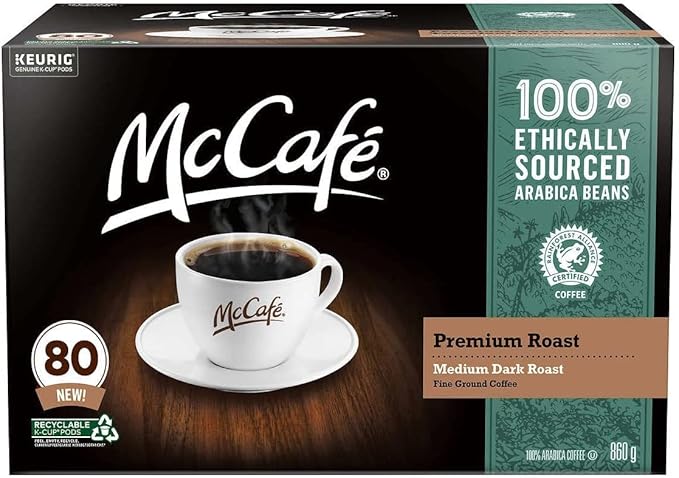 McCafe Premium Roast Coffee Pods 80 Count {Imported From Canada}