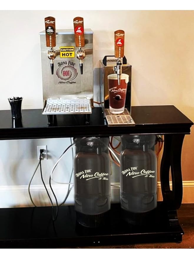 Nitro Cold Brew Hazelnut Creme Coffee Organic PET Keg 5 Gal Draft Coffee On Tap