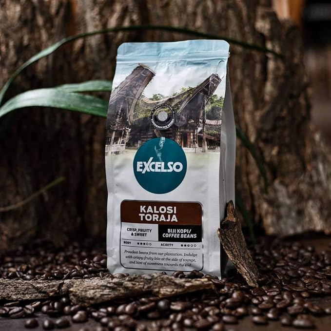 Excelso Kalosi Toraja Ground Coffee 200g (Pack of 2)