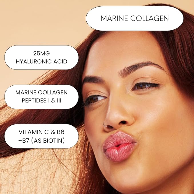 Renew Marine Collagen Powder + Biotin &amp Hyaluronic Acid for Better Hair Skin &amp Nails Unflavored - 20 Scoops 8oz