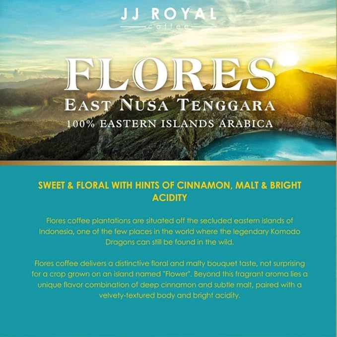 JJ Royal Coffee Flores Arabica 200g Ground Coffee (Pack of 2)