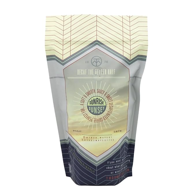 Laid Back Decaf by Thou Mayest – Smooth &amp Mellow Medium Roast – 12oz Whole Bean Coffee