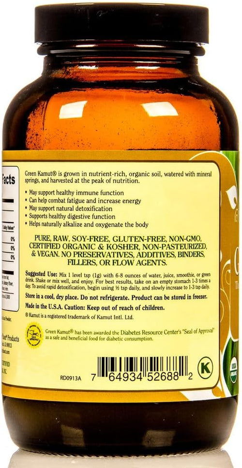 100% Organic Dried Green Kamut Juice