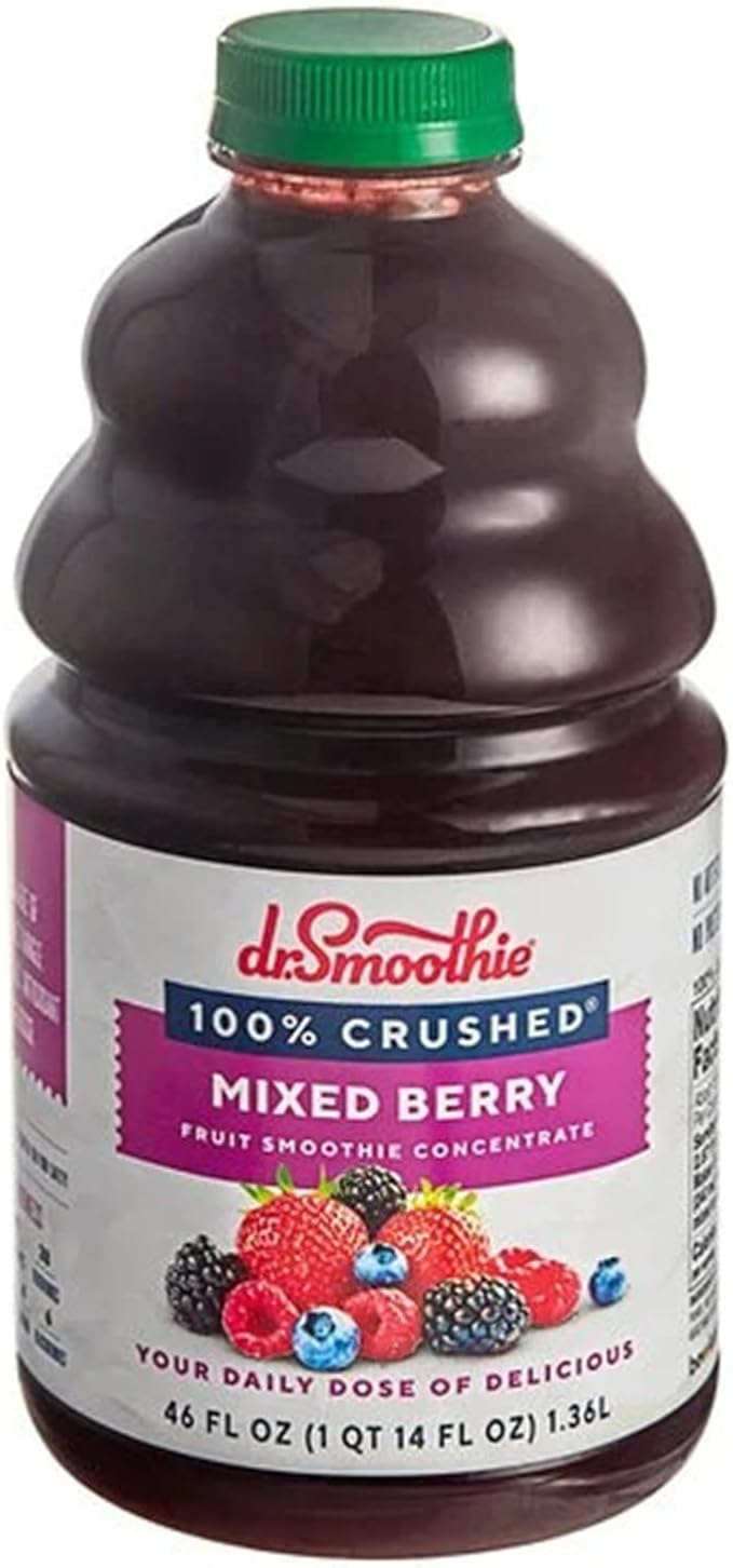 100% Crushed Mixed Berry Fruit Smoothie Mix 46 fl. oz. WS-103DR100MIXB-NPF