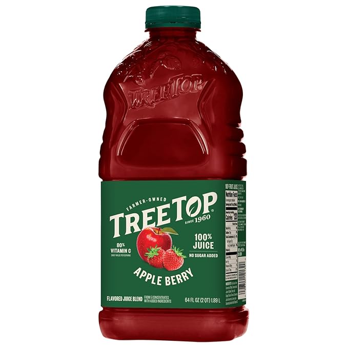 Tree Top Apple Berry Juice 64 Fl Oz (Pack of 8)