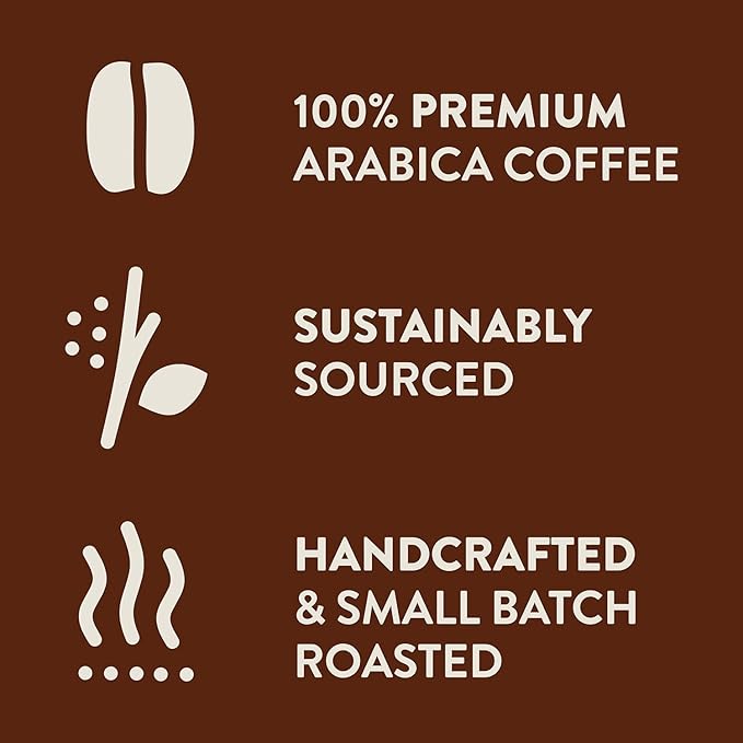 STEEP + BREW DECAF Hazelnut Creme Coffee | Premium Arabica Flavored Coffee | Ground | Light Roast | 10 oz | PACK OF 6