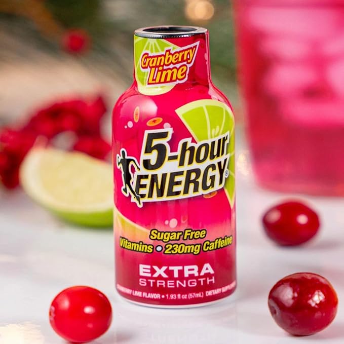 5-hour ENERGY Extra Strength Holiday Flavors Variety Pack1.93 Fl Oz (18 Count) Pumpkin Spice Cranberry Lime Gingerbread Snap