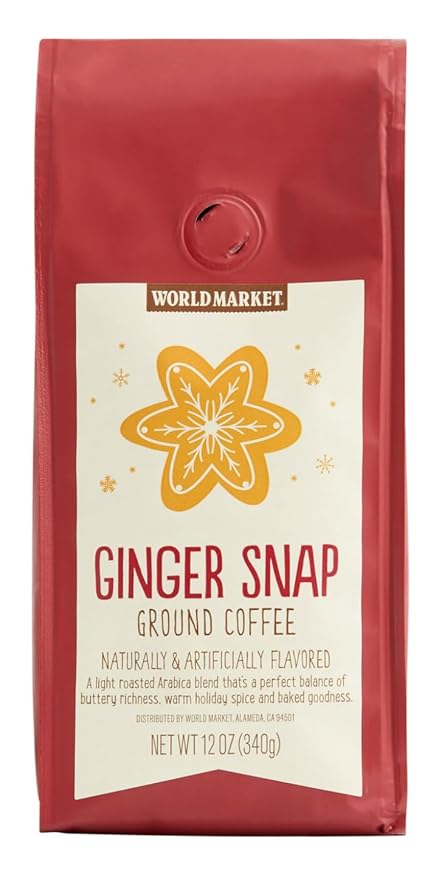 World Market Ginger Snap Light Roast Ground Coffee 12 Oz.