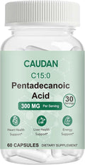 C15:0 Pentadecanoic Acid Supplement with Omega-3 CoQ10 NAD+ Vitamins Essential Acids for Longevity Supplement Liver Health Energy Support - 60 ct