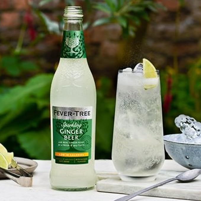 Fever Tree Premium Ginger Ale - Premium Quality Mixer and Soda - Refreshing Beverage for Cocktails &amp Mocktails 150ml Bottle