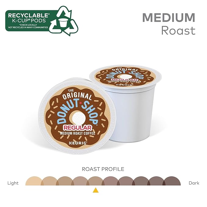 The Original Donut Shop Regular Keurig Single-Serve K-Cup Pods Medium Roast Coffee 96 Count
