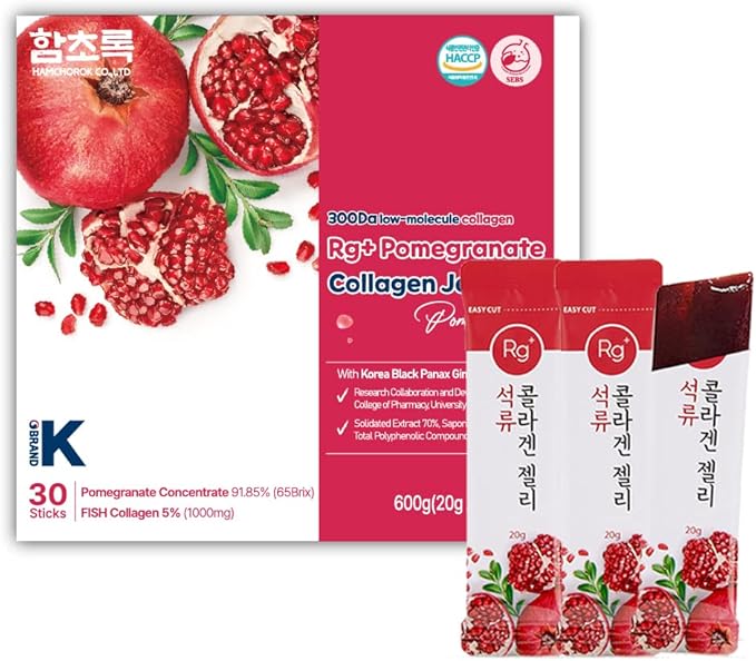 Anti-Aging Korean-Beauty Pomegranate Collagen Jelly Stick 20g*30 Stick/for Skin Nail and Hair Growth
