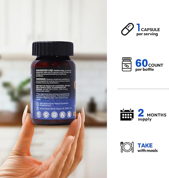 Bualle Support GLP-1 Supplement Weight Loss | GlucoVantage® DHB + Akkermansia Probiotic | Super Berberine with Ceylon Cinnamon for 5X Bioactive Appetite Metabolic Gut &amp GLP 1 Weight Loss 60ct