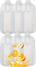 64 Oz Empty Juice Bottles (Pack Of 6 x 64 Oz Ea) With Black Tamper Evident Screw Caps – Great for Homemade Juices Milk Smoothies Tea and Other Beverages - Food Grade BPA Free