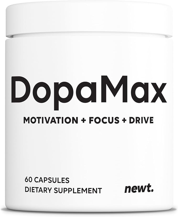 DopaMax Dopamine Support Supplement – Motivation Focus &amp Drive Capsules – Brain Food Formula with L-Dopa for Mood Balance &amp Cognitive Support – 60 Capsules