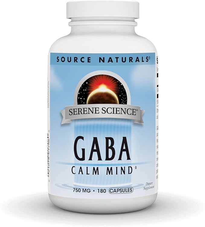 Source Naturals Serene Science GABA for a Calm Mind 750mg - 180 Capsules