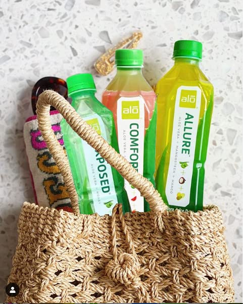 ALO Aloe Vera Juice | 16.9 fl oz Pack of 9 | 3-Flavor Variety Pack | ALLURE COMFORT EXPOSED Plant-Based Drink