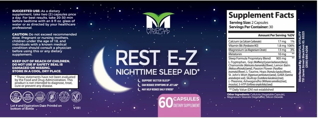 Rest E-Z Natural Sleep Aid