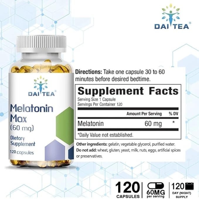 Helps Relax and Promote Natural Sleep Sleep Aid Asleep Quickly 120 copsules