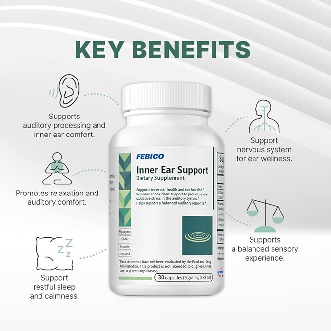Inner Ear Support Capsule 30 Capsules Dietary Supplement with GABA and Sesamin Auditory Health Support mit