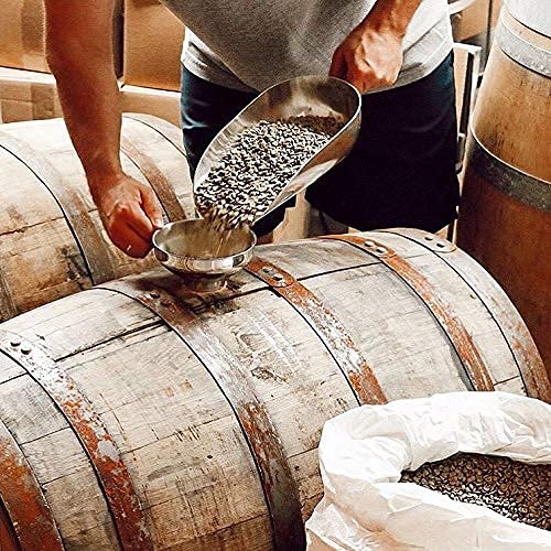 Espresso Bourbon Barrel Aged Coffee Colombia &amp Brazil Blend Whole Bean Arabica Dark Roast w/ Chocolate Black Cherry Toffee Rich Kentucky Bourbon &amp Oak Flavors by Oak &amp Bond Coffee Co