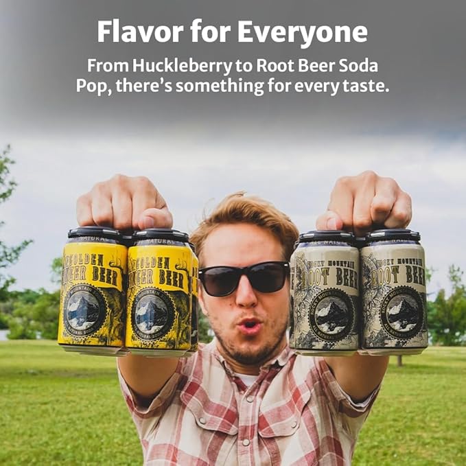 Rocky Mountain Soda 12‑Pack 12 Fl Oz Cans Small‑Batch Craft Soda Pop Gluten‑Free Vegan Organic Cane Sugar No Preservatives No Added Sodium Black Berry Soda Pop