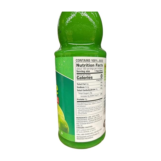 Generic 100% Lemon and Lime Juice Natural Strength. 32 Fl Oz (Pack of 2)
