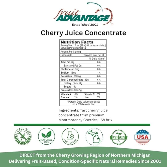 Traverse Bay Farms Tart Cherry Juice Concentrate (16 Fl Oz (1-Pack))