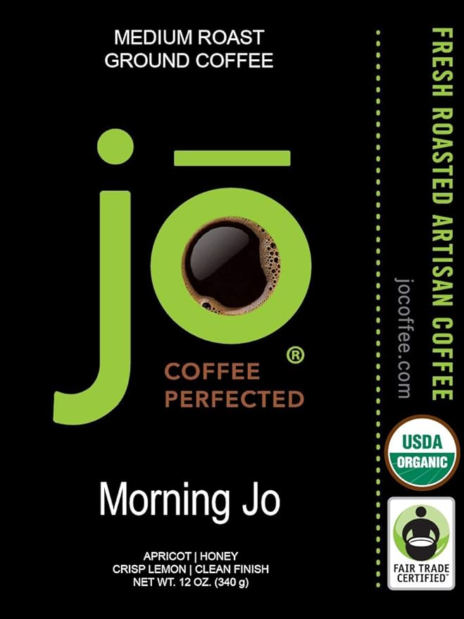JO COFFEE: Light &amp Medium Roast Bundle Farmers Market Jo Morning Jo Coffee Colombia Jo 6 Packages 12 oz each USDA Certified Fair Trade Certified Gourmet Coffee Gluten-Free
