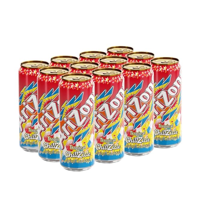 AriZona Tropical Chillzicle Big Can 22 Fl Oz (Pack of 12)
